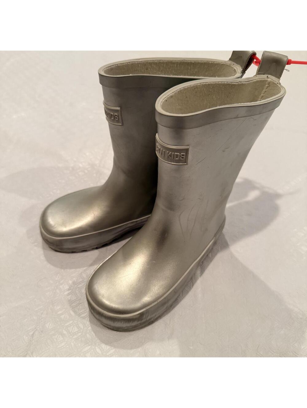 Cotton On Kids Silver Rubber Rain Boots for Kids